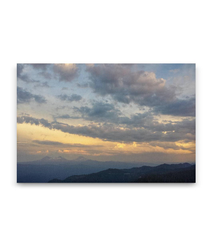 Clouds Over Cascades Mountains, Willamette National Forest, Oregon, USA